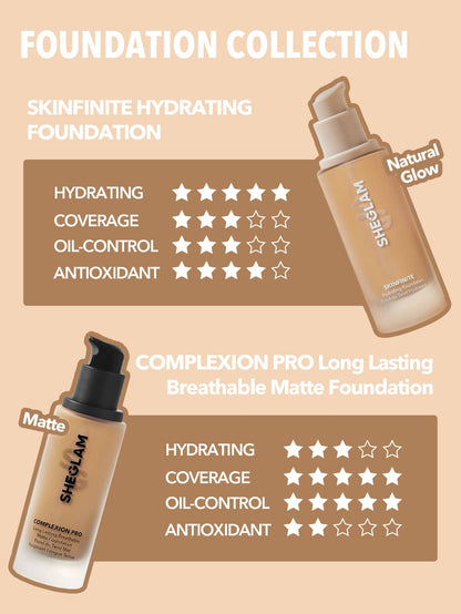 SHEGLAM - Base de maquillaje hidratante Skinfinite