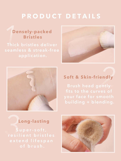 SHEGLAM - Brocha para base de maquillaje Skinfinite