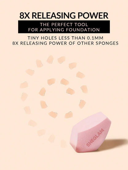 SHEGLAM - Esponja de maquillaje multifacética