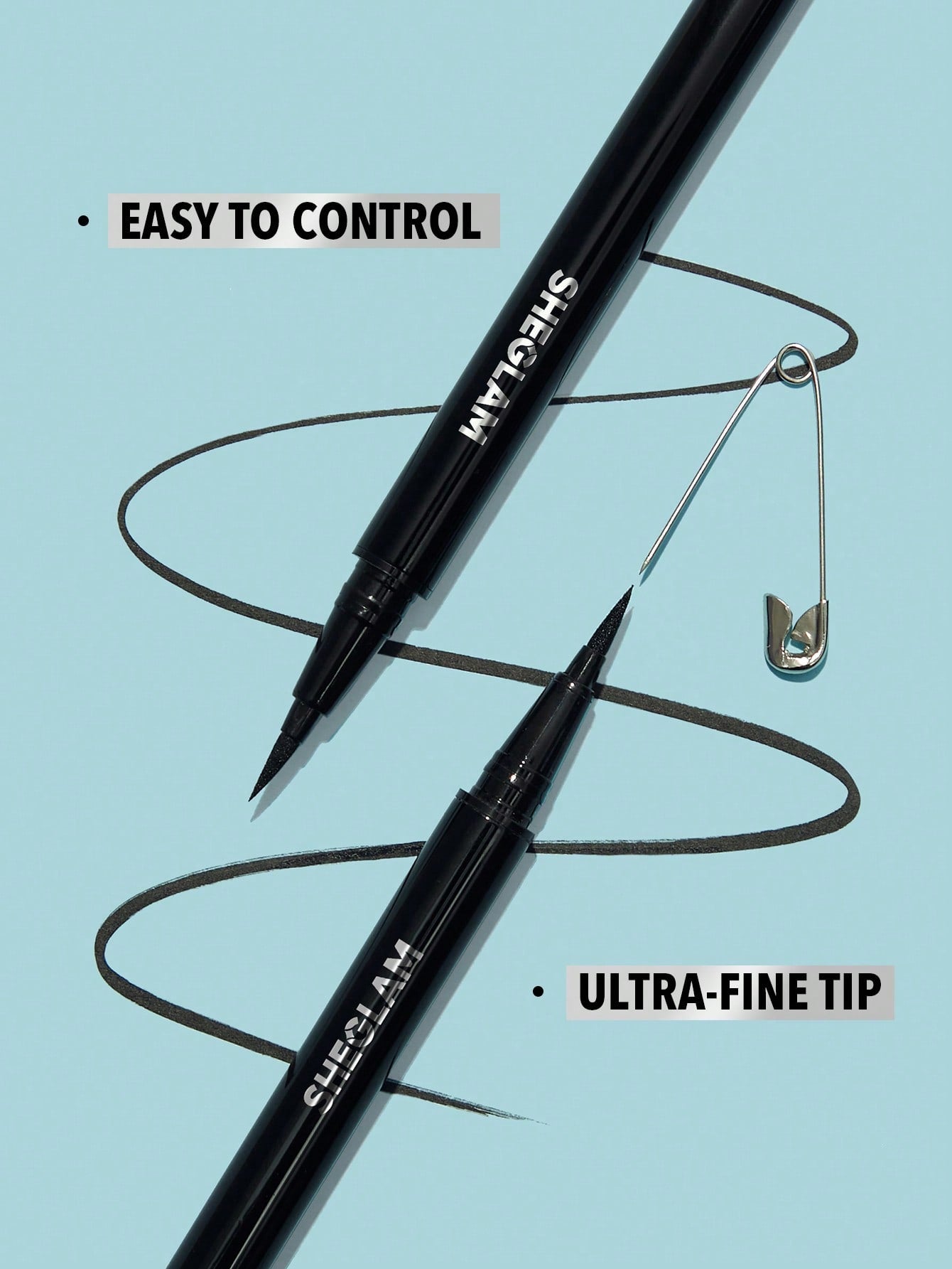 SHEGLAM - Delineador de ojos líquido Pro Precision Waterproof