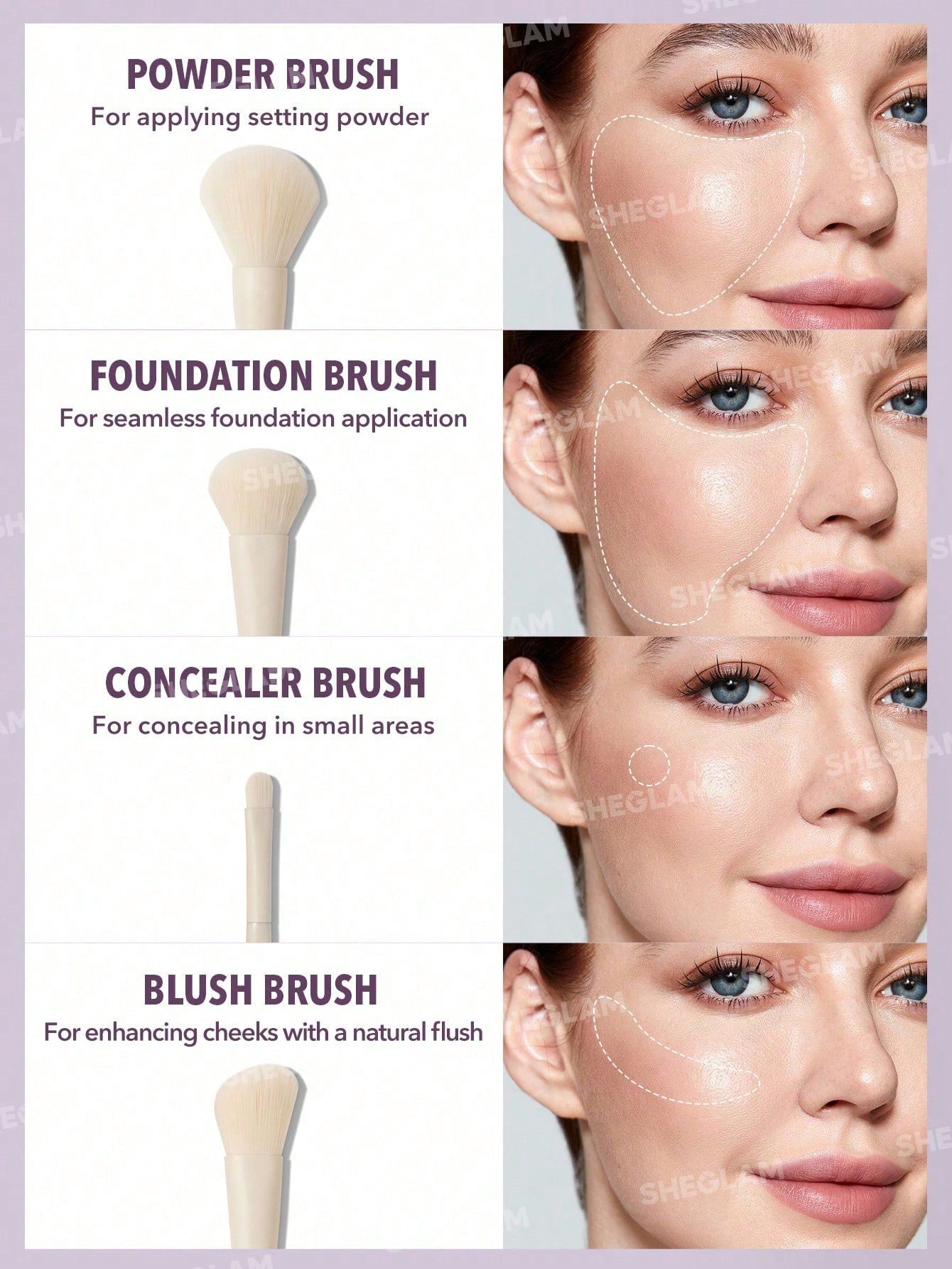SHEGLAM - Kit de Brochas Pro Core