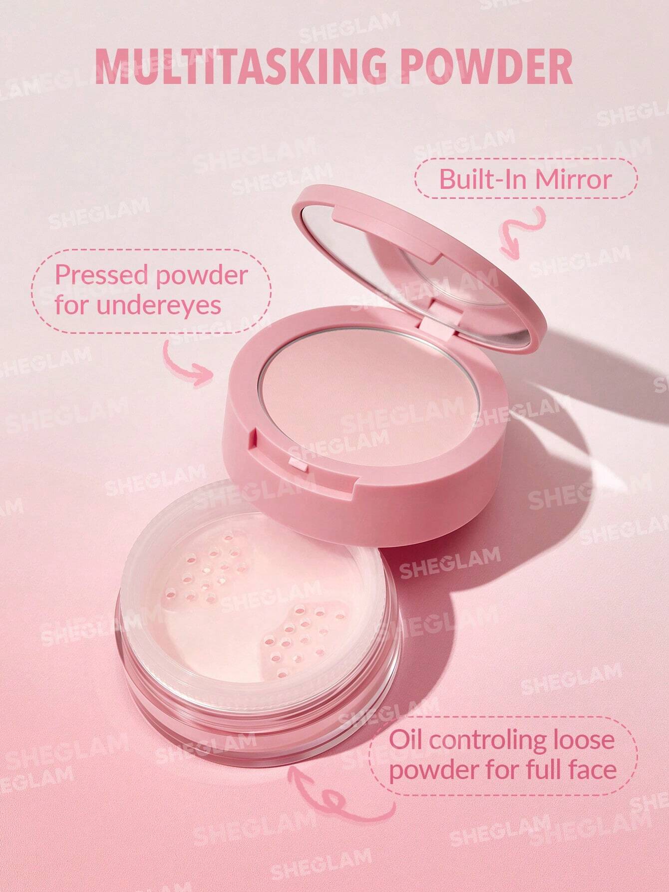 SHEGLAM - Insta-Ready Face & Under Eye Setting Powder Duo (en stock)