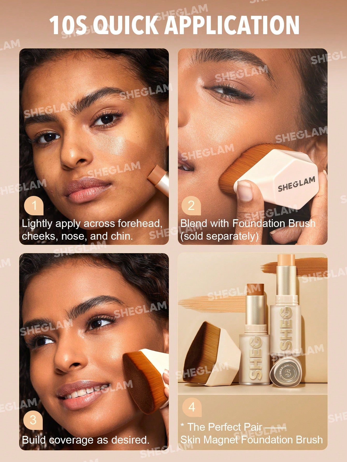 SHEGLAM - Base de maquillaje hidratante Skin Magnet