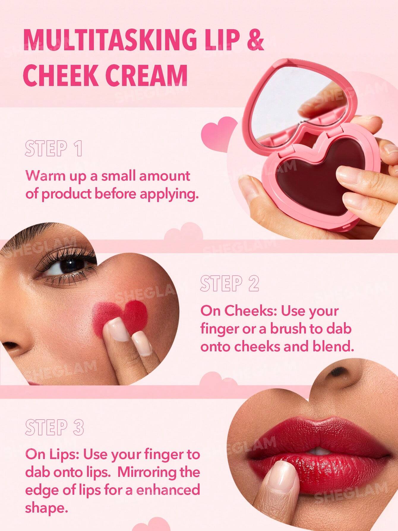 SHEGLAM - Playing Cupid Cream Blush (en stock)