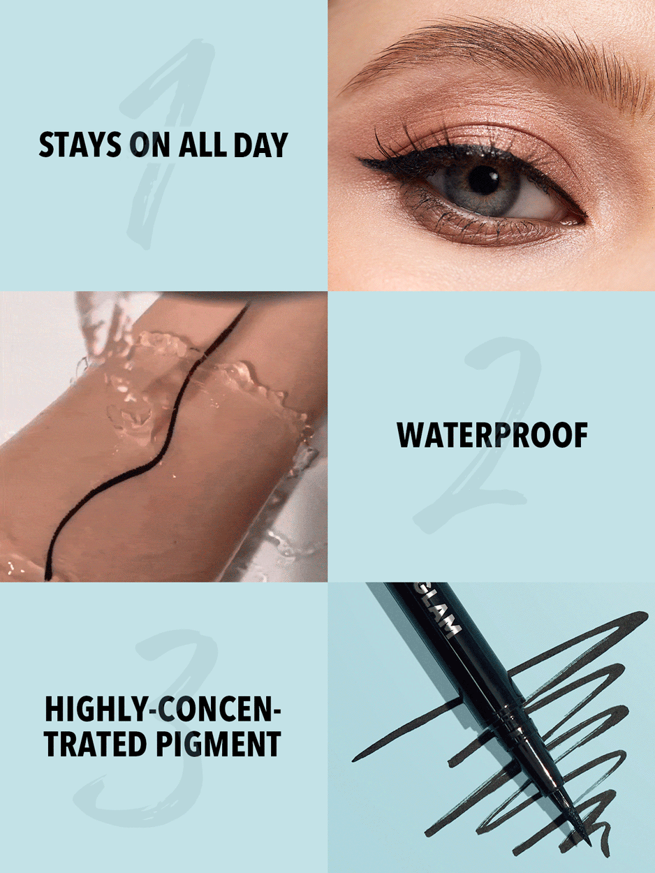 SHEGLAM - Delineador de ojos líquido Pro Precision Waterproof