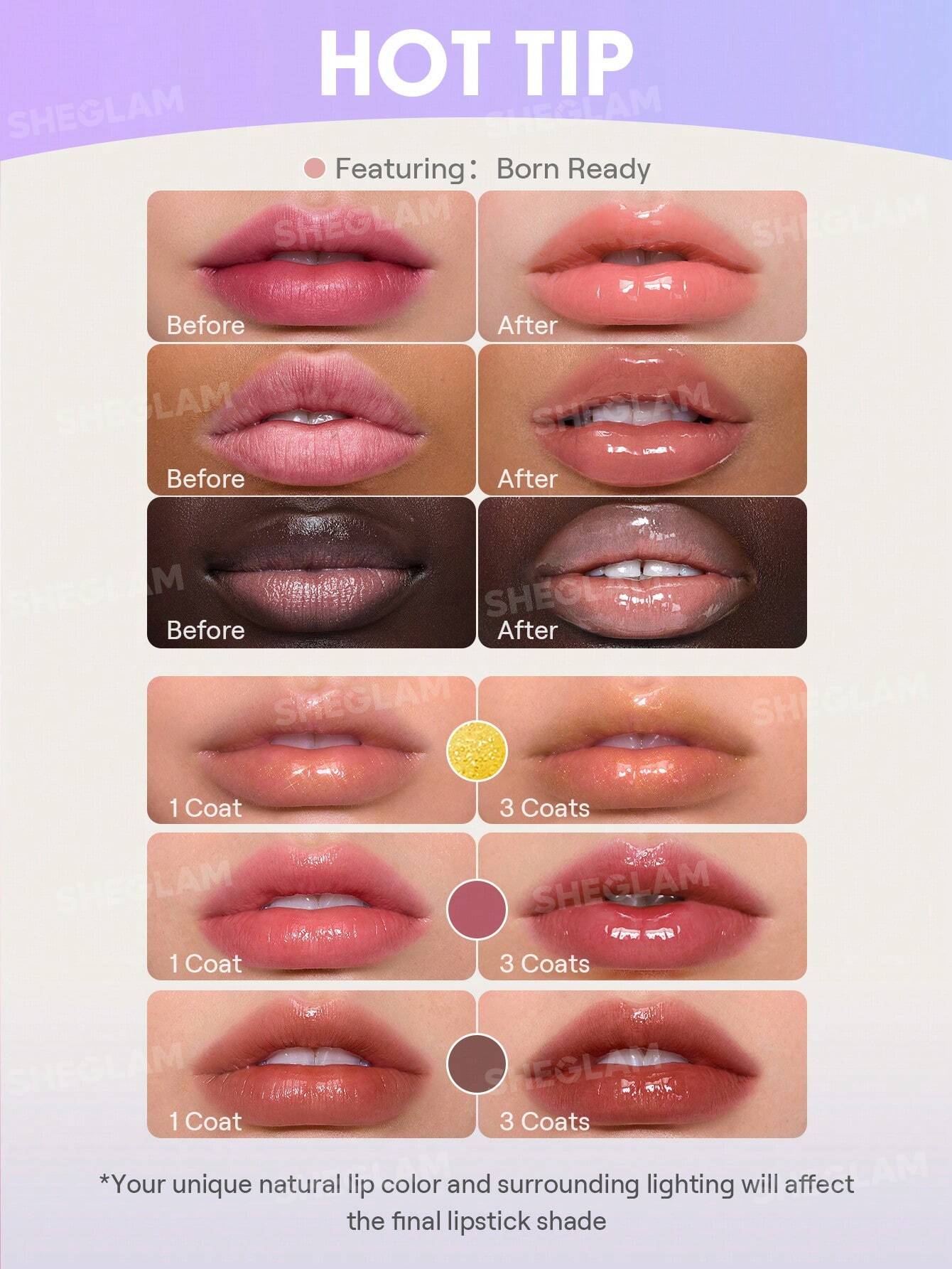 SHEGLAM -  Glass Lock Air Brillo Labial