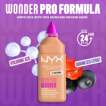 NYX - Make ‘Em Wonder™ Soft Matte Buildable Foundation 30ml