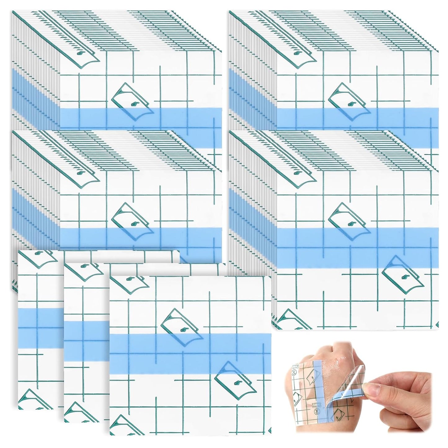 Paleta Adhesiva Transparente para Mezcla de Maquillaje - Pack x20