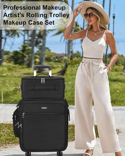 RELAVEL - Beauty Pro Maletin Rolling Case XXL - 3 EN 1