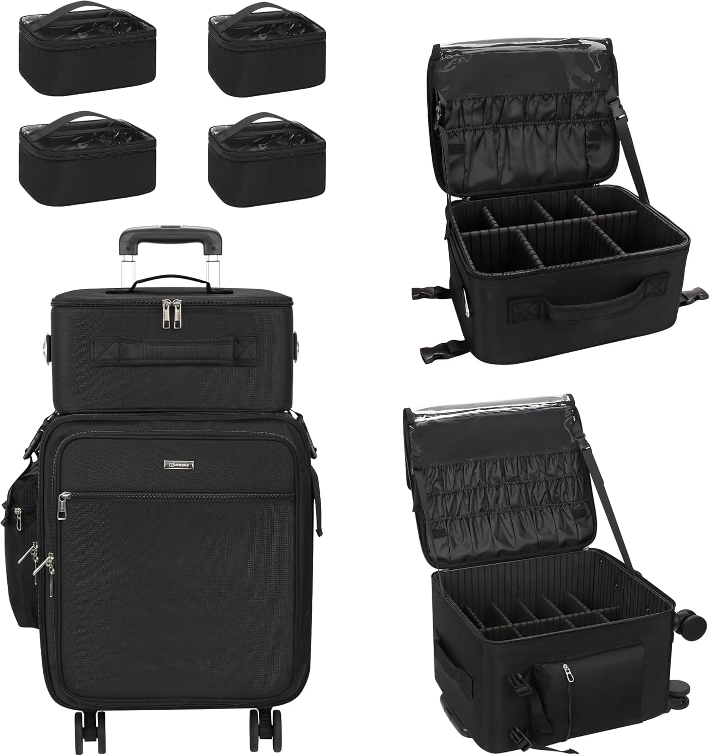RELAVEL - Beauty Pro Maletin Rolling Case XXL - 3 EN 1