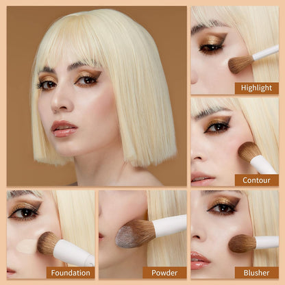 JESSUP - Brochas de maquillaje Profesional Set 14 pc