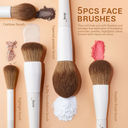 JESSUP - Brochas de maquillaje Profesional Set 14 pc