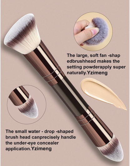 MAAGE - Brocha Doble de Rostro Maquillaje Profesional