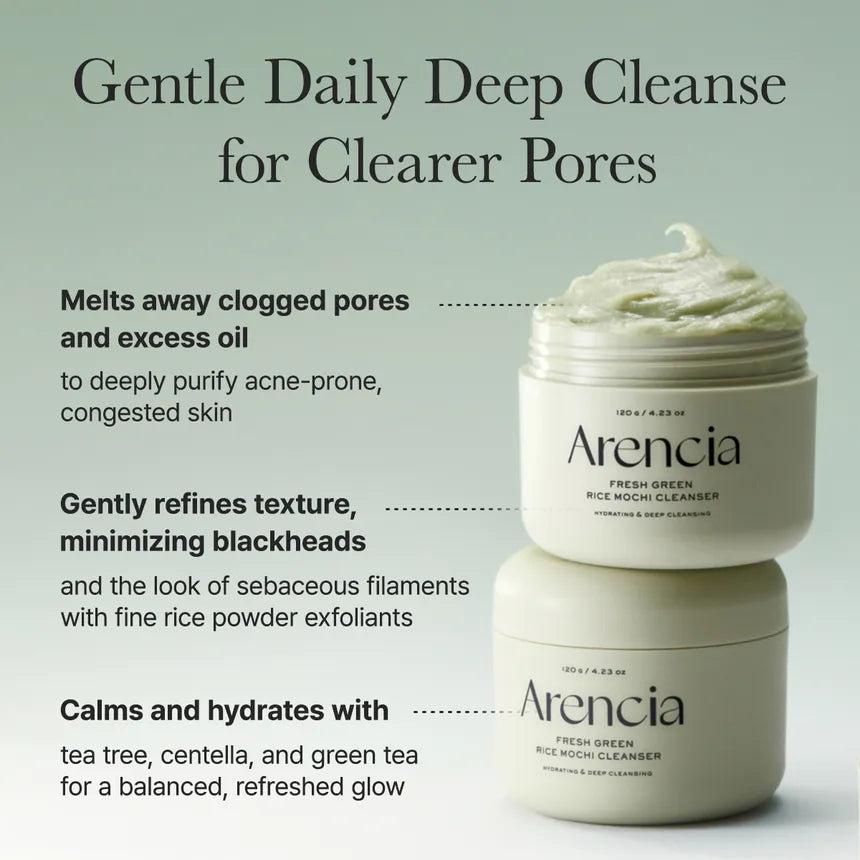 ARENCIA - Fresh Green Rice Mochi Cleanser 120gr