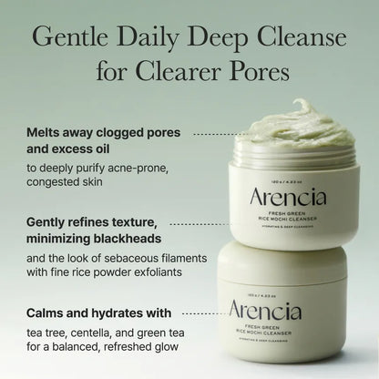 ARENCIA - Fresh Green Rice Mochi Cleanser 120gr