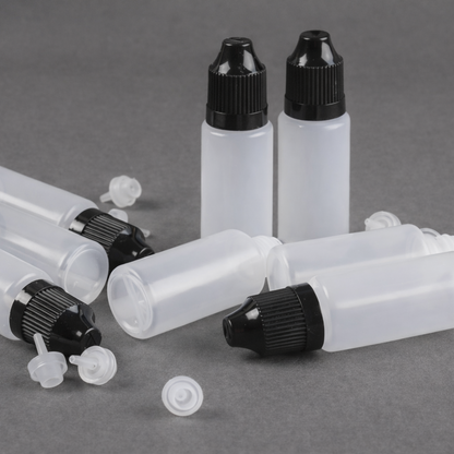 Mini Botellas Vacías – Pack x5 (15 ml máx.)