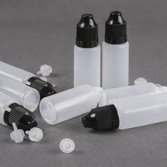 Mini Botellas Vacías – Pack x5 (15 ml máx.)