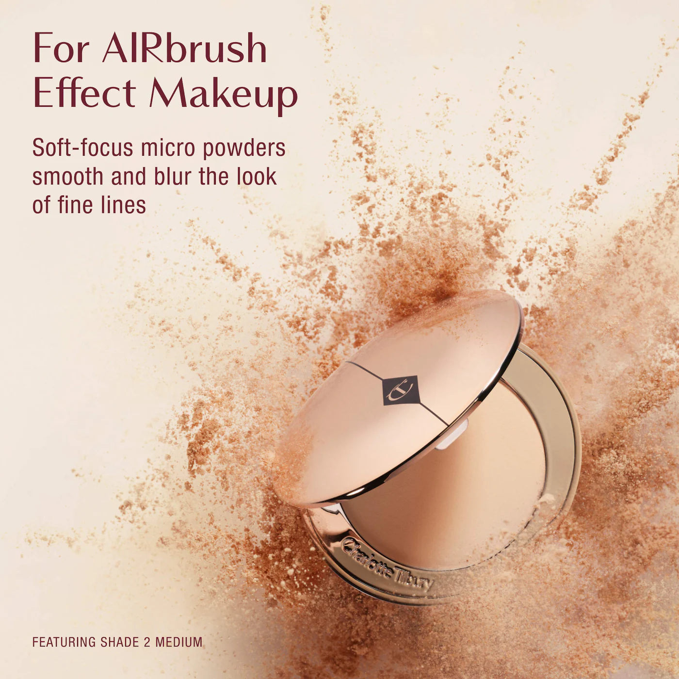 CHARLOTTE TILBURY - Mini Airbrush Flawless Finish Refillable Blurring & Setting Powder