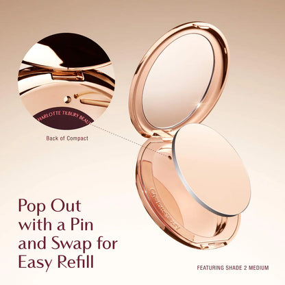 CHARLOTTE TILBURY - Mini Airbrush Flawless Finish Refillable Blurring & Setting Powder