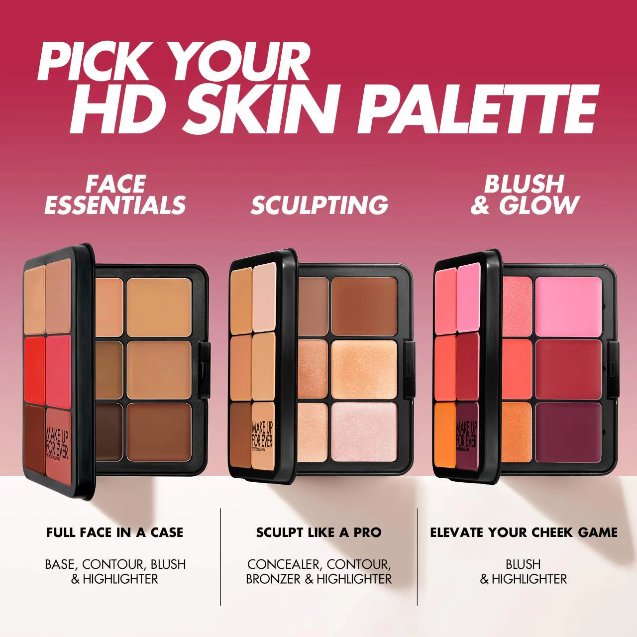 MAKEUP FOR EVER -  HD Skin Face Essentials Long-Lasting Full Face Cream Palette