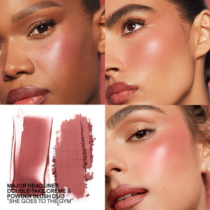 PATRICK TA - Mini Major Headlines Double-Take Crème & Powder Blush Duo